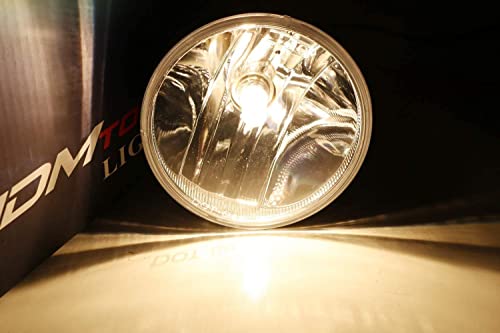 image for iJDMTOY One Pair Clear Lens Automotive Use 12VDC 24W 5202 Halogen Repl