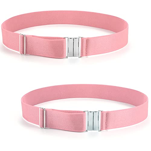 Neoviancia Women’s Garter Belts Plus Size, Adjustable High Elastic Garter Belt for Thick Thighs - Pink
