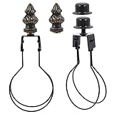 Installation facile : clip d'ampoule d'abat-jour est facile à utiliser et peut installé directement sur l'ampoule, ce qui peut fixer l'abat-jour et protéger votre ampoule, support de boucle femelle de lampe, support de de lampe