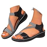 sandalias, El ocio femenino es elegante y retro en verano, y las sandalias de playa diarias con tacones son adecuadas para caminar., sandalia barefoot, zapatos, chanclas piscina, chancla, cross mujer