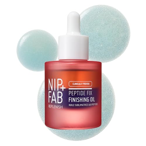 Nip+Fab Peptide Fix Finishing Oil 2% 1.01 fl oz Perfect Finish for All Skincare Routines Support the Skin Barrier Brighter Smoother Skin Lightweight Bi-Phase Anti-Wrinkle Formula