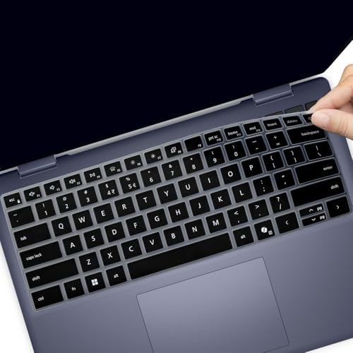 Protector de teclado para laptop Dell Inspiron 14 y 16 negro miniatura 1