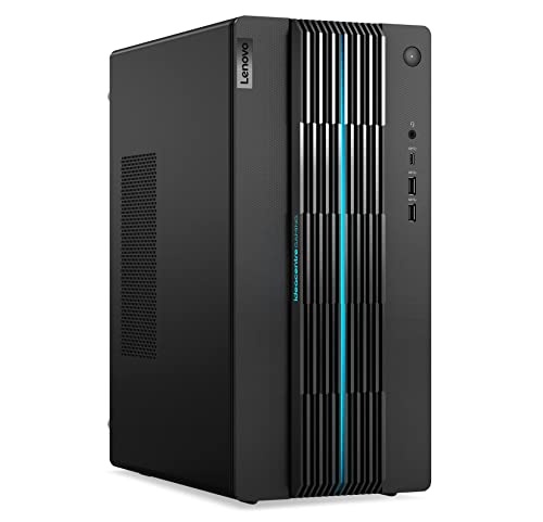 Lenovo Ideacentre Gaming 5 17ACN7 - Computer desktop (AMD Ryzen 5 5600G, 8 GB RAM, 512 GB SSD, NVIDIA GeForce RTX 3050-12 GB, Windows 11 Home) Tastiera AZERTY (Francese) e Mouse USB, colore: Nero