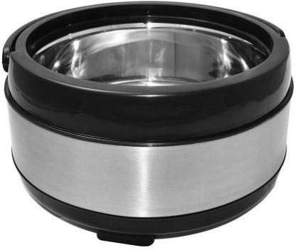 RKR RK Retailer Stainless Steel Solid Thermoware Double Wall Insulated Casserole Hot Pot for Hot Meal, Chapati, Curry, Roti, Silver 1