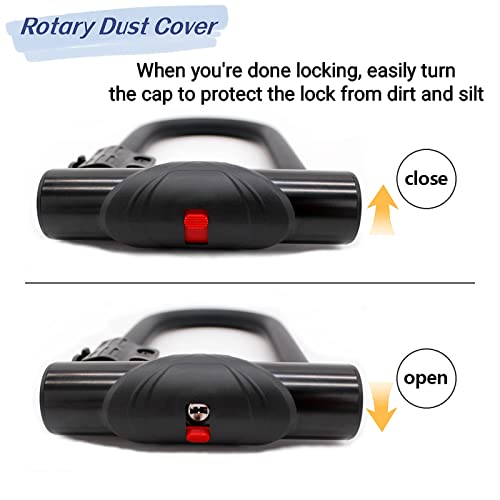 Babeiyxm Bike U Lock - Heavy Duty Security U Cable Bike Lock With 5.5Ft/1.7M Bike Cable And Sturdy Mounting Bracket For Road Bikes, Mountain Bikes, E-Bikes, Folding Bikes, Dustproof And Waterproof #TOP4