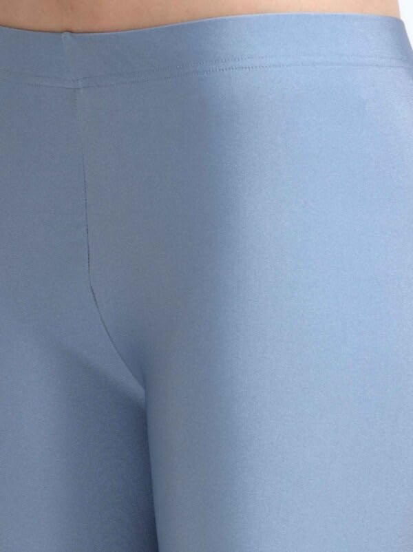 Image of Women's Nylon Shimmer Leggings | Ankle Length | Slim Fit | Stretchable Spandex Leggings | Shiny Finish | Casual Wear & Special Occasion
