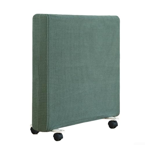 Funda protectora para calentador hecha de tela de poliéster elástica diseñada para cubrir el radiador con varios tamaños y formas de calentador (verde M)