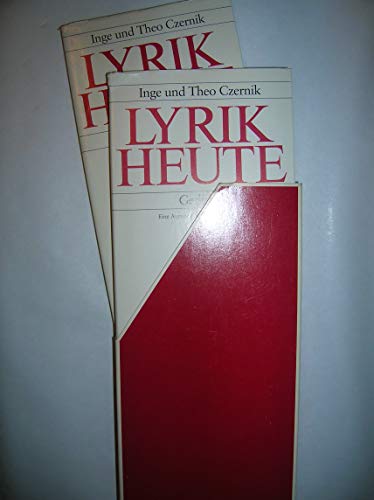 Preisvergleich Produktbild Lyrik heute. Gedichtanthologie in 2 Bänden