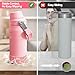Silicone Boot for Stanley AeroLight Transit Bottle 16/20 oz, Bottom Protector Boot Compatible with Stanley IceFlow Fast Flow Bottle 16oz and more Tumblers with 2.72-2.9 inch Bottom, Set of 2, Pink