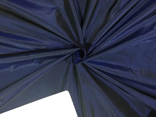 Taffetas pure soie bleu marine TAF309 idéal pour confectionner une robe de soirée