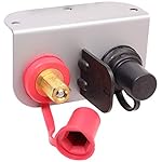 Fastronix Red and Black Premium Battery Charging Posts with Heavy Duty Mounting Plate