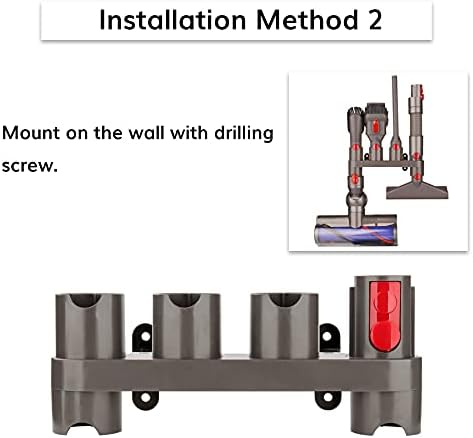 RTop Docking Station Accessory Holder Attachments Organizer for Dyson V15 V12 V11 V10 V8 V7 SV10 SV11 Vacuum Cleaner Accessories Tools (2 Pack, 10 Storage Sockets)