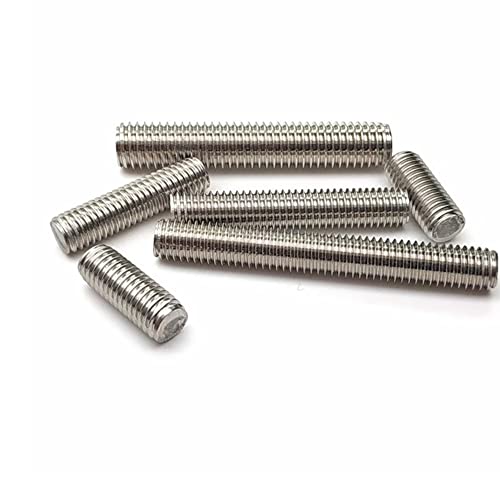 FEEIMOL Edelstahl Gewindestange Vollgewinde Stange Bolzen M4x130mm (5 Stück)