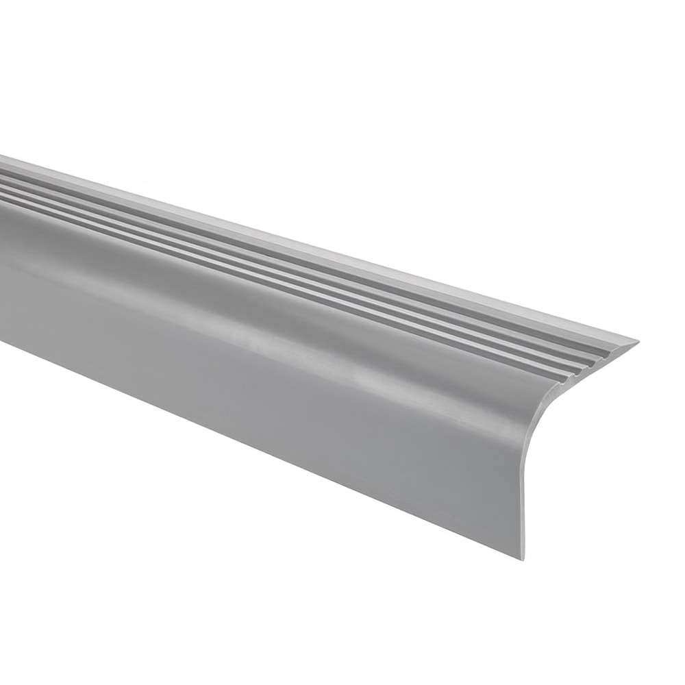 Cayrus Grey Non-Slip Flexible Stair Nosing 52X40mm 730-Rgpt, 1.2M