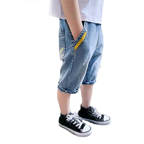 Summer Kids Baby Boys Elastic Waist Jeans Denim Shorts Pants