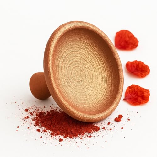FERIHA Aker Fassi Moroccan Clay Lip & Cheek Stain Long-Lasting Brick Red Tint Natural & Buildable Color