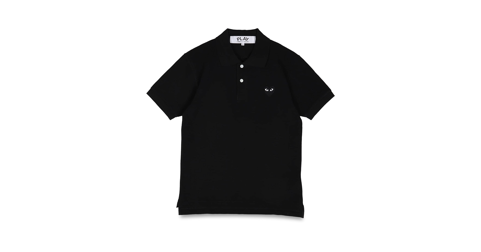 PLAY COMME des GARÇONS ブラックポロシャツ L PLAY COMME des GARCONSギャルソンポロシャツ 黒 L PLAY COMME