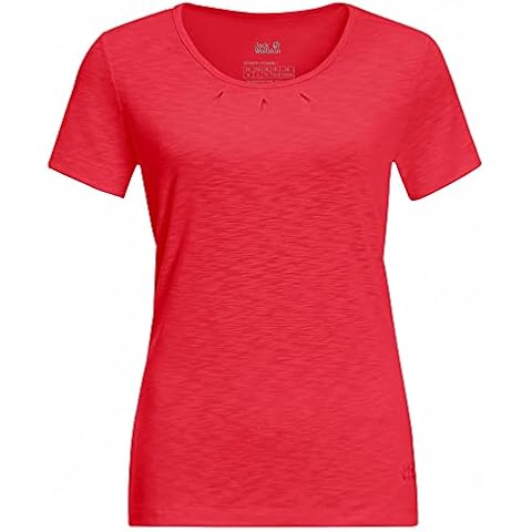 Camiseta de Viaje para Mujer Rojo tulipán S Cover