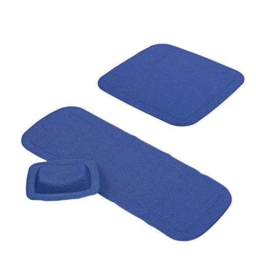 Kleine Wolke Java-Plus Bath mat, Royal Blue, 36 x 92 cm