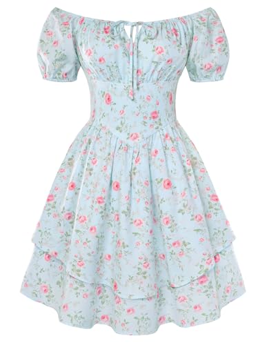 Easter Dresses for Women Floral Corset Dress Summer Flowy Sundress