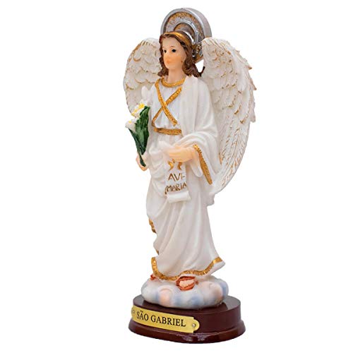 São Gabriel 14.5cm Enfeite Resina Arcanjo Imagem Religiosa