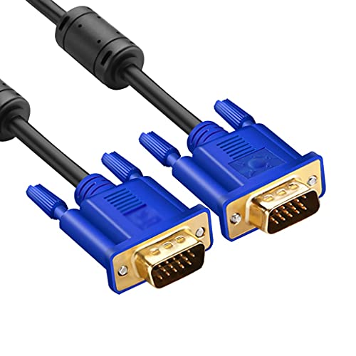 FSFS Pantalla Ordenador Cable 15pin VGA Vega al Cable Masculino Cover