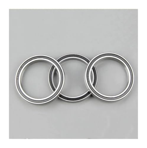 EXBWXNIL 10/50pcs S6700-2RS S6700RS 10x15x4mm Thin Tube Stainless Steel Ball Bearing Deep Groove Ball Bearing Double Rubber Cover(50pcs)