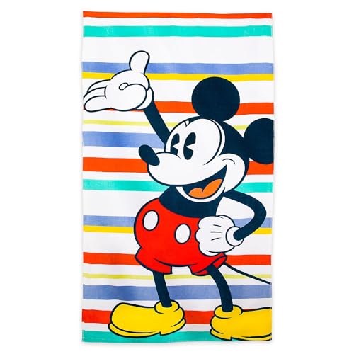 Disney Store Official, Mickey Mouse, Toalla, 150 cm נ74 cm, artículo Infantil para la Playa, el baño, la Piscina o Las Vacaciones
