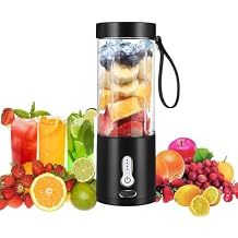 Portable Blender for Smoothies and Shakes, USB-C Rechargeable Personal Blender with 6 Stainless Steel Blades, Mini Juicer BPA Free, Portable Juicer for Kitchen Gyms Office Travel Outgoing