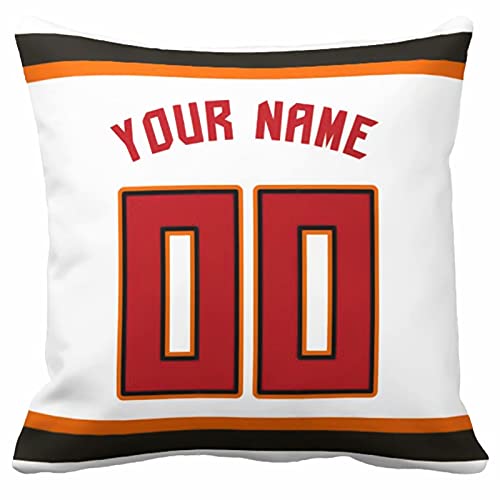 Image of ANTKING Throw Pillow 2 Pack with Custom Name and Number Personalized Gift for Men Women Boys