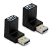Produktbild USB 3.0 Adapter 90 Grad rechtwinklig Gender Wechsler USB Anschluss Typ A Vertikal männlich zu weiblicher Extender L-Form Stecker 2Stk (DOWN)