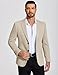 COOFANDY Men’s Casual Blazer Jacket Slim Fit Sport Coat Fashion Suit Blazer Light Khaki, M