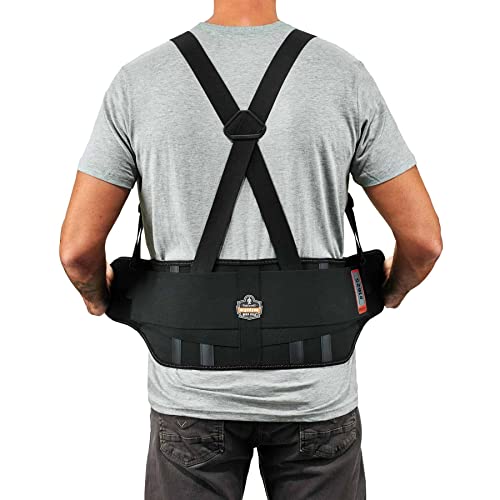 Ergodyne - 11118 Proflex 1625 Back Support Brace, Stays And Rubber Webbing For Snug Fit, Removeable Straps, Adjustable Black #TOP2