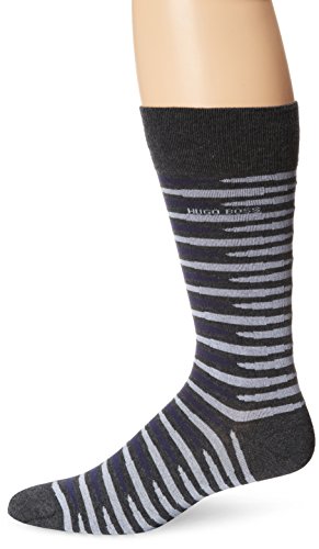 BOSS HUGO BOSS Men's RS Design Crew Sock, Purple, 10-13/Shoe Size 6-12