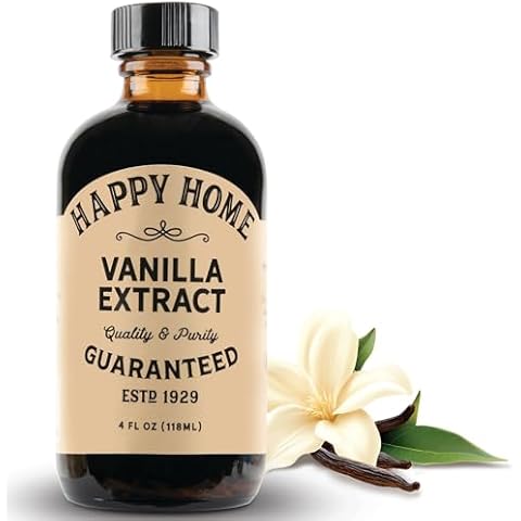 Happy Home Pure Vanilla Extract- Certified Kosher, 4 oz. Cover