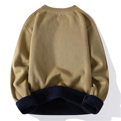 ERFMFKL Men's Pullover Sweaters Casual Slim Fit Crew Neck Long Sleeves Knitted Jumper Sweater2