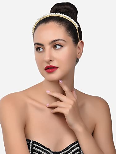 Set of 2 Contemporary Beads HairBands for Women