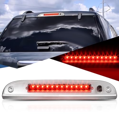 Auto Dynasty Black Housing LED 3rd Third Tail Brake Light Lamp+Sprayer Nozzle Compatible with Explorer 02-10 / Mountaineer 06-10