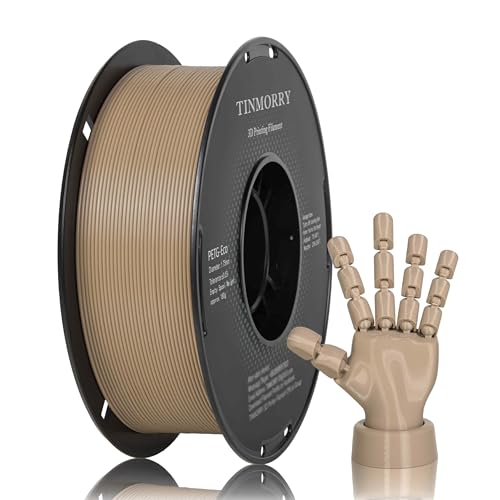 Image of TINMORRY PETG Filament 1.75, Rapid PETG-Eco 3D Printer Filament, Compatible with Most FDM 3D Printers, 1 KG 1 Spool, Apricot