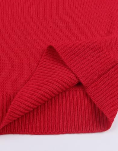 Image of Womens American Flag Sweater Crew Neck Casual Pullover Sweater