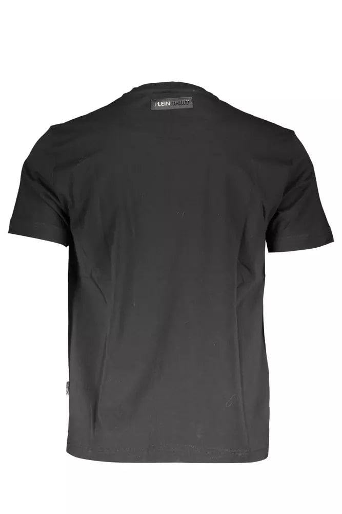 Plein Sport T-shirt z bawełny, czarny