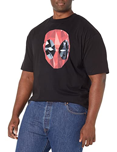 Marvel Poly Deadpool T-Shirt Homme vêtement geek imprimé col rond tailles S à XXL