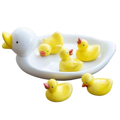 Aoccqkf箸置き、箸置き、アヒル、箸置きセット、インテリア、サブスタンド、陶器、和食器、ギフト、装飾、箸置き、料亭、アヒル (B)