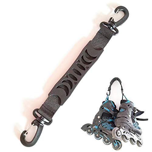 Roller Skates Hanging Handle Buckle Inline Roller Skates Shoes Hook Belt Professional Carrying Tool For Ice Skates Roller Skating Shoes-2 Pack (Black) #TOP6