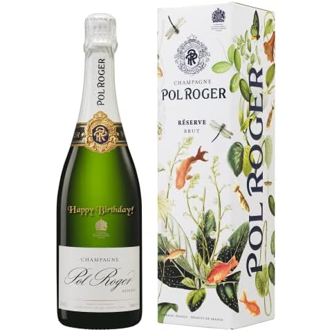 Pol Roger Champagne 75cl Birthday Engraved Gift - Personalised Engravings From The Secret Bottle Shop - Ideal Birthday Gift Cover