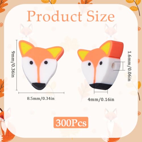SUNNYCLUE 1 Box 300pcs Animal Clay Beads Cute Animal Beads Small Lovely Smart Forest Cartoon Animals Fox Spacer Bead Bulk for Jewellery Making Bracelets Keychain Earrings Diy Gift Supplies Accessories - Image 2