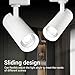 Cryfokt 4 Light Track Light Fixture, Modern 30W 6000K COB Ceiling Spotlight Rotatable Heads Track Lighting Kit for Kitchen Office Closet Studio Bedroom Hallway, Adjustable