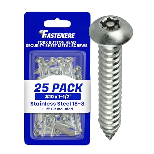 Fastenere Torx Security Sheet Metal Screws - #10 x 1-1/2