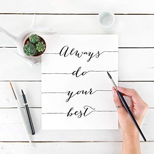 Miniatura 3 de Always Do Your Best Calligraphy Art Print - Unframed - 8x10  Inspirational Quote
