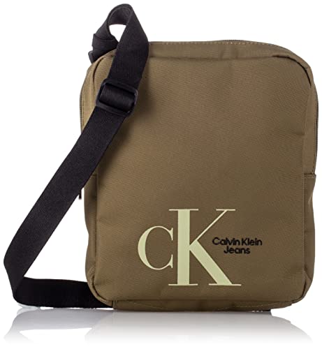 Calvin Klein Sport Essentials Reporter: bandolera verde oliva de diseño ajustable y cómodo